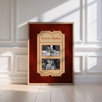 Personalised Best Friend Ticket Photo Print, 5 of 5