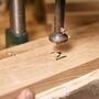 Couples Personalised Double Watch Stand In Oak, thumbnail 7 of 7