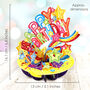 Pop Up 3D Shooting Star Birthday Card, thumbnail 6 of 6