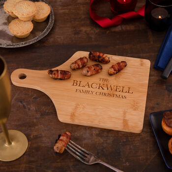 Personalised Family Christmas Chopping Board, 3 of 4