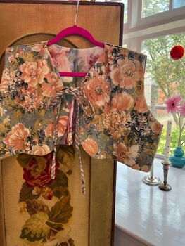 Antique Floral Wallpaper Reversible Waistcoat, 6 of 6
