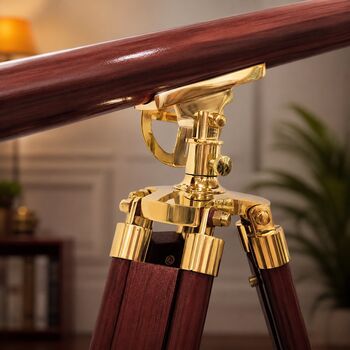 Nautical Telescope With Wooden Tripod, 4 of 10