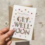 Wildflower Letters Get Well Soon Card, thumbnail 1 of 3