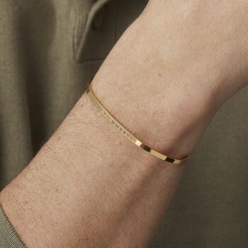 Men's Engraved Stacking Bracelet, 6 of 7