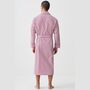Men's 'St James Red' Pinstripe Crisp Cotton Robe, thumbnail 4 of 5