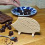 Hedgehog Tablet Stand In Oak, thumbnail 2 of 4
