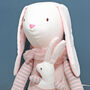 Personalised Bunny Rabbit And Baby Soft Toy, thumbnail 3 of 6