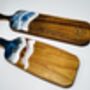 Wood And Resin Art Serving Paddle Gift For Home, Wedding Or Birthday, thumbnail 1 of 4