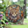 Cat Maine Coon Stained Glass Effect Suncatcher, thumbnail 3 of 6