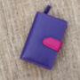 Purple Multi Colour Leather Purse Wallet Rfid, thumbnail 4 of 11
