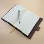 Personalised Premium Leather Diary With Pen Holder, thumbnail 9 of 9