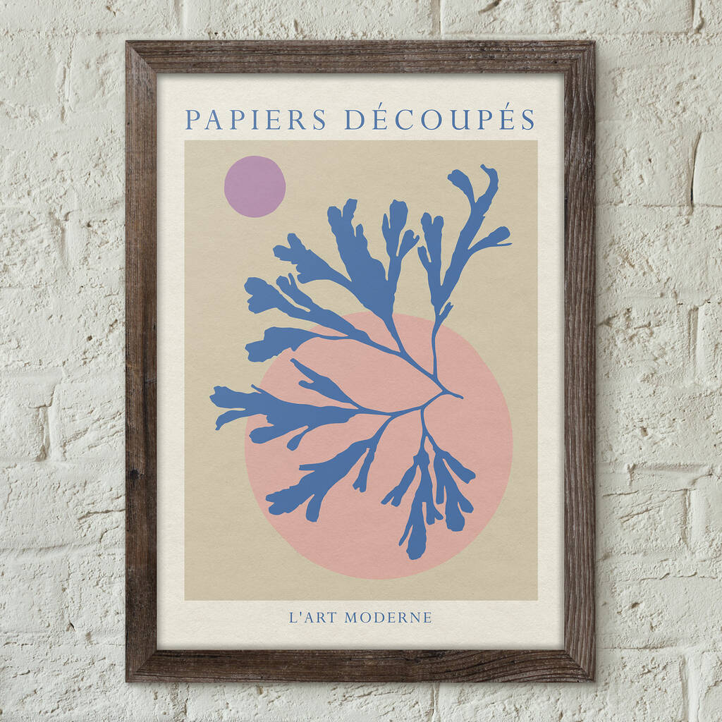 Seaweed 04 Papiers Decoupes Modern Art Print, 1 of 4