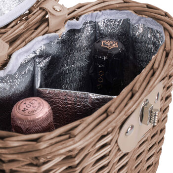 Personalised Wicker Wine Cooler Basket, 6 of 9
