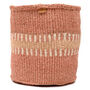 Huru: Sand Stripe Woven Storage Basket, thumbnail 4 of 9