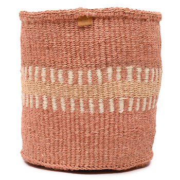 Huru: Sand Stripe Woven Storage Basket, 4 of 9