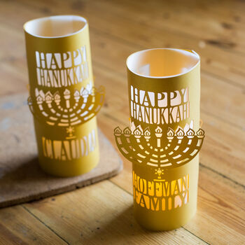 Personalised Happy Hanukkah Gift Lantern, 9 of 9