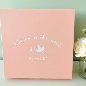 Personalised Luxury Baby Gift Box | Unisex | Baby Book, 5 of 12
