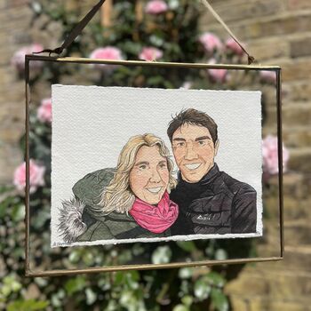 Personalised Couple's People Portrait In Watercolour, 4 of 12