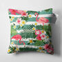 Pink Flamingos Cushion Cover With Leafy Florals, thumbnail 5 of 7