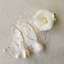 Large Irregular White Pearls On Long Oval Hooks, thumbnail 3 of 5