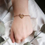 'Bridesmaid' Engraved Heart Bracelet Thank You Gift, thumbnail 3 of 4