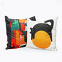 Cat Illustration Cushion Cover Set Of Two, thumbnail 4 of 12