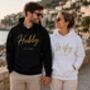 Hubby Or Wifey Hoodie Personalised With Your Wedding Date, thumbnail 1 of 5