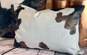 Cowhide Pattern Velvet Cushions, 11 of 12