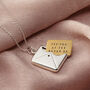 Personalised Little Message Envelope Necklace, thumbnail 4 of 12