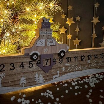 Wooden Christmas Car Advent Rule, 2 of 2