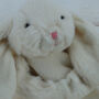 Personalised Embroidery Bunny Cream Toy Soother, Boxed, thumbnail 8 of 12