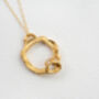 Moonstone And Gold Vermeil Plated Eternity Necklace, thumbnail 1 of 9