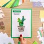 Hello House Plants! Greeting Card Making Kit | Succulents Cactus Plant Pot, thumbnail 6 of 7