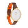 Montmartre Brown And Orange Leather Ladies Watch, thumbnail 3 of 7