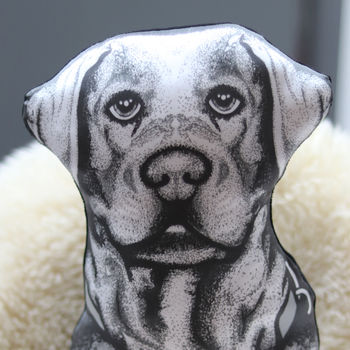 Labrador 'Molly Dog' Sofa Sculpture® Cushion, 5 of 9