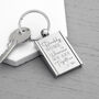 Personalised Home With Daddy Frame Keyring, thumbnail 4 of 6
