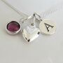 Personalised Sterling Silver Heart Necklace, thumbnail 2 of 4
