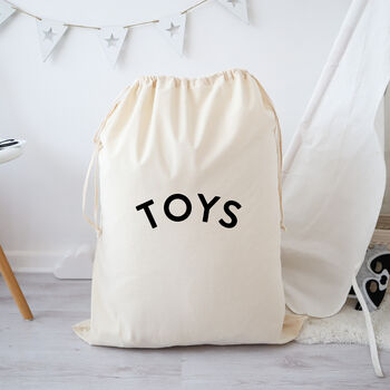 Large Toy Storage Bag Neutral, 3 of 4