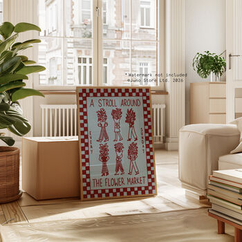 Flower Market Print | Illustration | Poster, 5 of 9