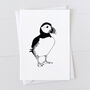 Puffin Print Gift Wrap Pack With Card Option, thumbnail 5 of 7
