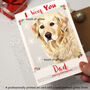 Personalised 'I Woof You' Dog Christmas Card, thumbnail 2 of 3