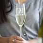 Floral Milestone Champagne / Prosecco Glass, thumbnail 1 of 10