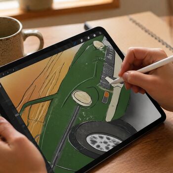 Set Of Four Handkerchiefs With Classic British Cars, 8 of 9