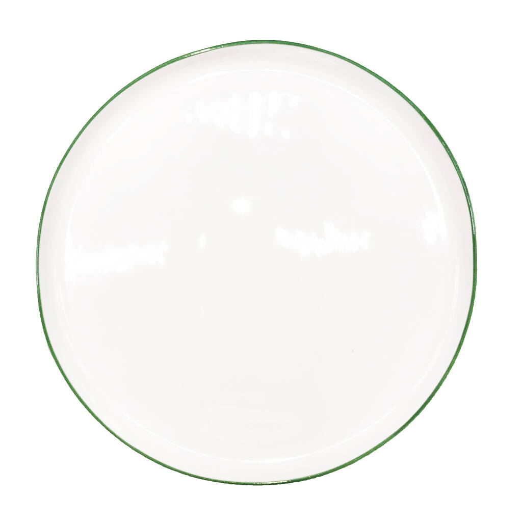 Abbesses Plate Large Green Set Of Four