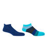 Block Stripe And Organic Blue Men's Trainer Socks Bundle, thumbnail 1 of 4