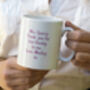 Personalised 'Flower And Bees' Teacher Mug, thumbnail 2 of 3