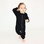 Black Zip Up Baby Sleepsuits Ribbed Newborn Essentials, thumbnail 4 of 7