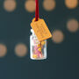 Dried Flowers Hanging Bottle Christmas Bauble, thumbnail 2 of 6