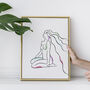 'Suzana' Nude Line Art Print, thumbnail 6 of 10
