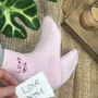 Handwriting Embroidered Personalised Snug Socks, thumbnail 1 of 4